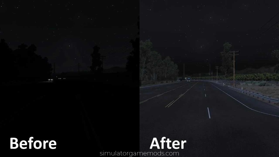 ATS - Brighter Nights mod
