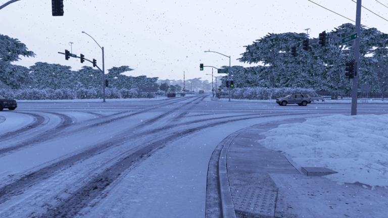 ATS 1.56 – Frosty Winter Graphics and Weather Mod V5.6