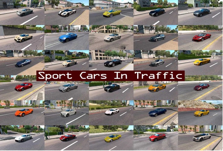 ATS – Sport Cars Traffic Pack V12.7.9 (1.56)