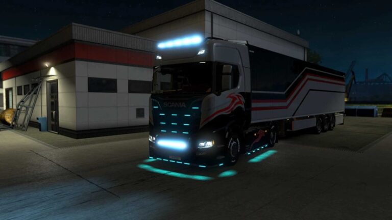 ETS2 – Flare and Lights 10000K All Trucks (1.56)