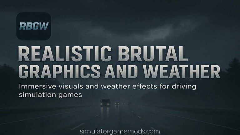 ETS2 – Realistic Brutal Graphics And Weather V11.9 (1.55)