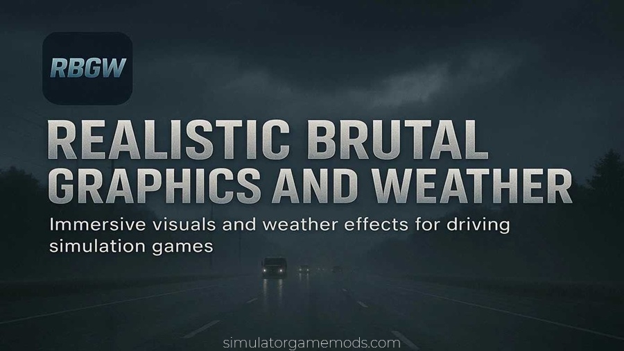 ETS2 Realistic Brutal Graphics And Weather mod