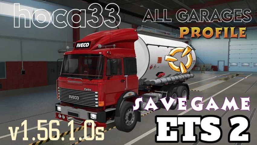 ETS2 Save-Game Profile All Map DLCs Required