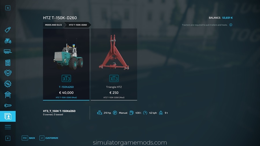 FS22 - KhTZ-150K-D260 Tractor