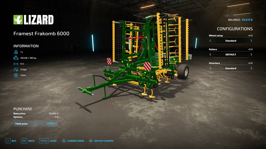 FS22 - Framest Frakomb 6000 Cultivator