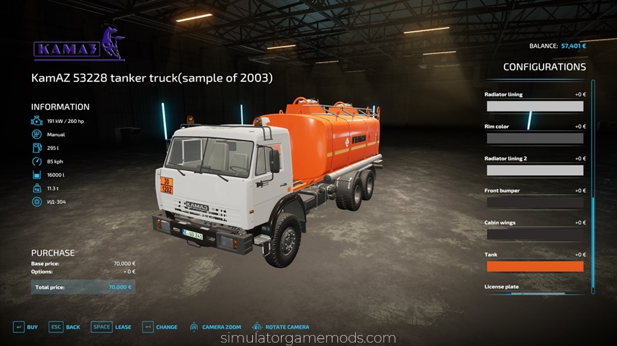 FS22 - KamAZ-65111 Truck Set