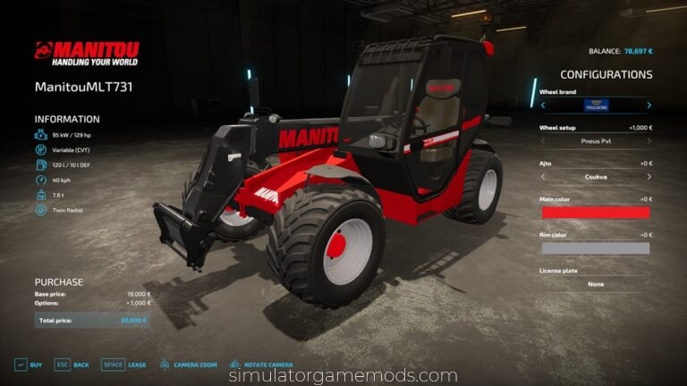 FS22 – Manitou MLT 731 V1.0