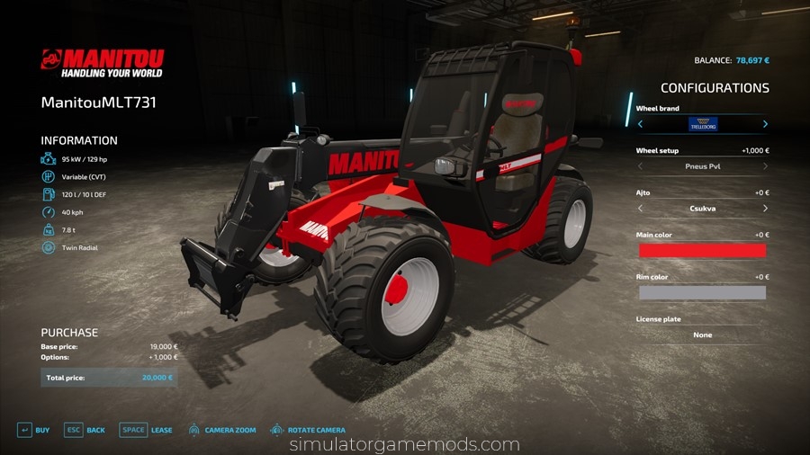 FS22 - Manitou MLT 731