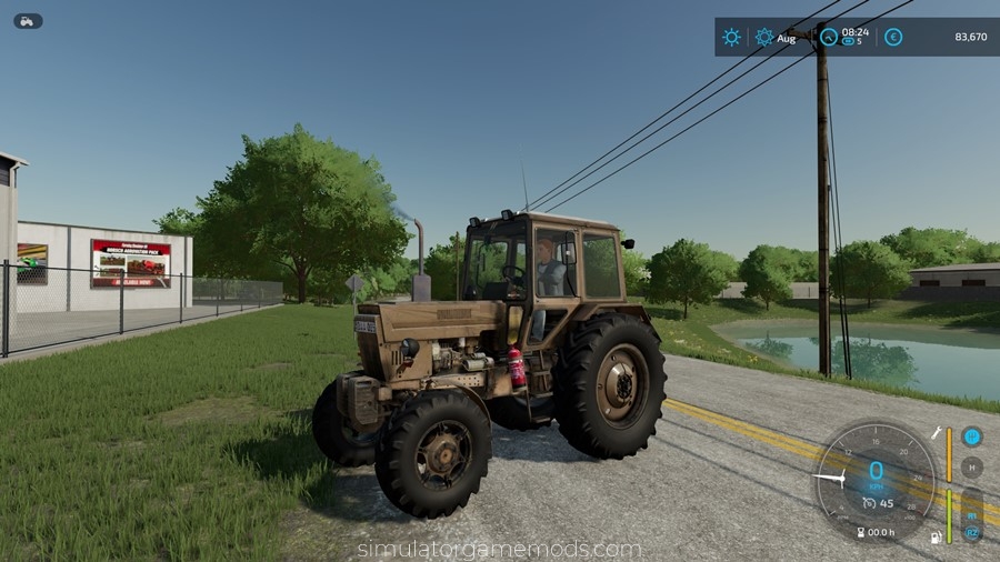FS22 MTZ 82 Barna Tractor