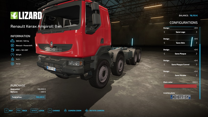FS22 - Renault Kerax Ampiroll