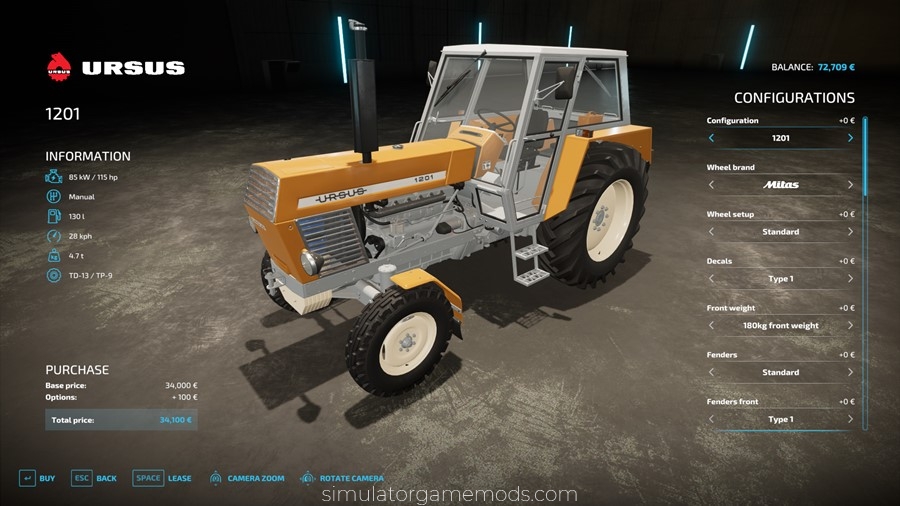 FS22 - Ursus 1224 / 1614 Tractor Pack