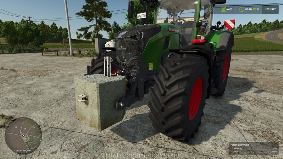 FS25 - 800 KG Concrete Weight Mod