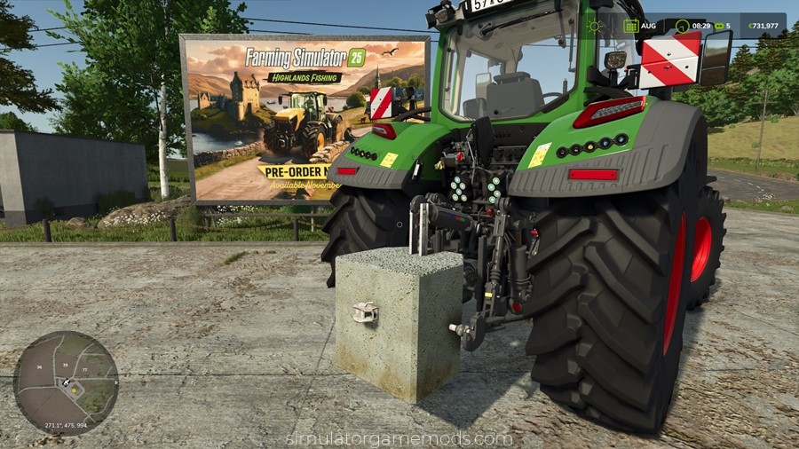 FS25 - 800 KG Concrete Weight Mod