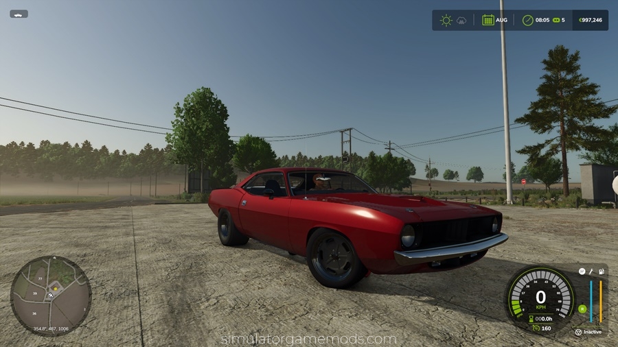 FS25 - 1971 Plymoth Cuda & 1974 Plymoth Barracuda Drag