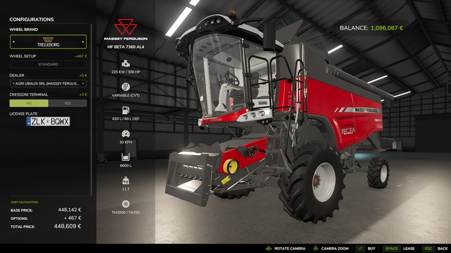 FS25 - Self Levelling AGCO Combines