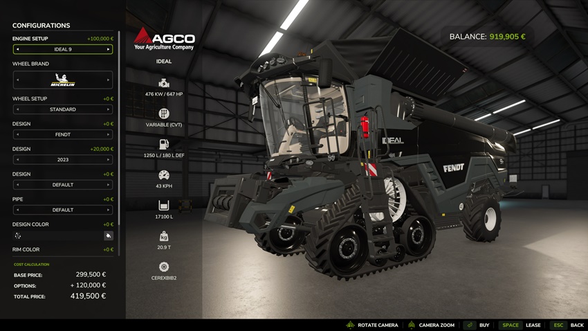 FS25 - Agco Ideal 2017-2023 Harvester Pack