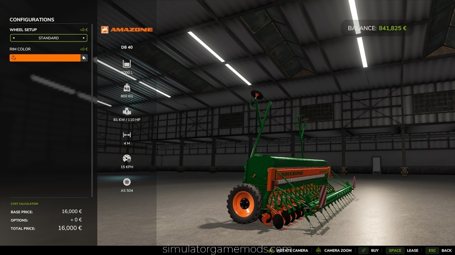 FS25 - Amazone D8 40 Seeder