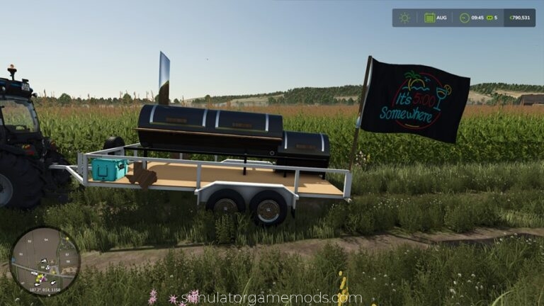 FS25 – Barbeque Trailer V1.0