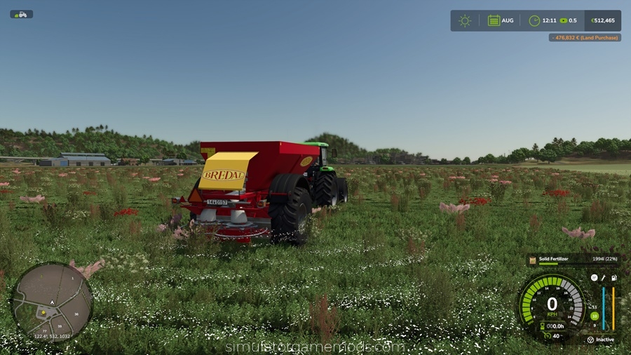 FS25 - Bredal K105 Spreader Working Farm Area
