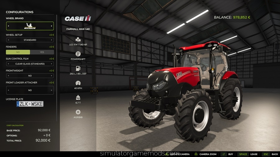 FS25 - Case IH Farmall Max 140 Tractor