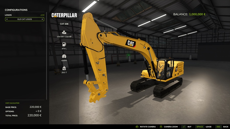 FS25 - CAT 336 NextGen Excavator Mod