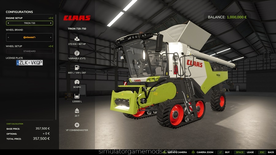 FS25 - Claas Trion 720-750 Speedy