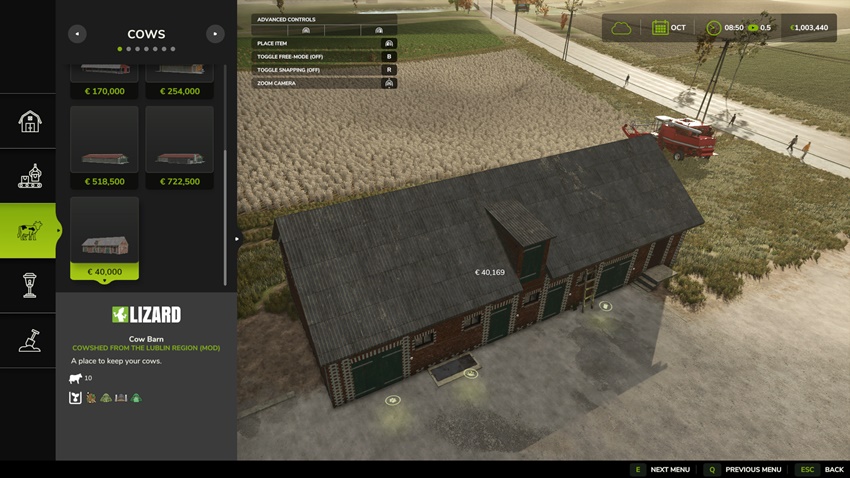 FS25 - Cowshed from The Lublin Region