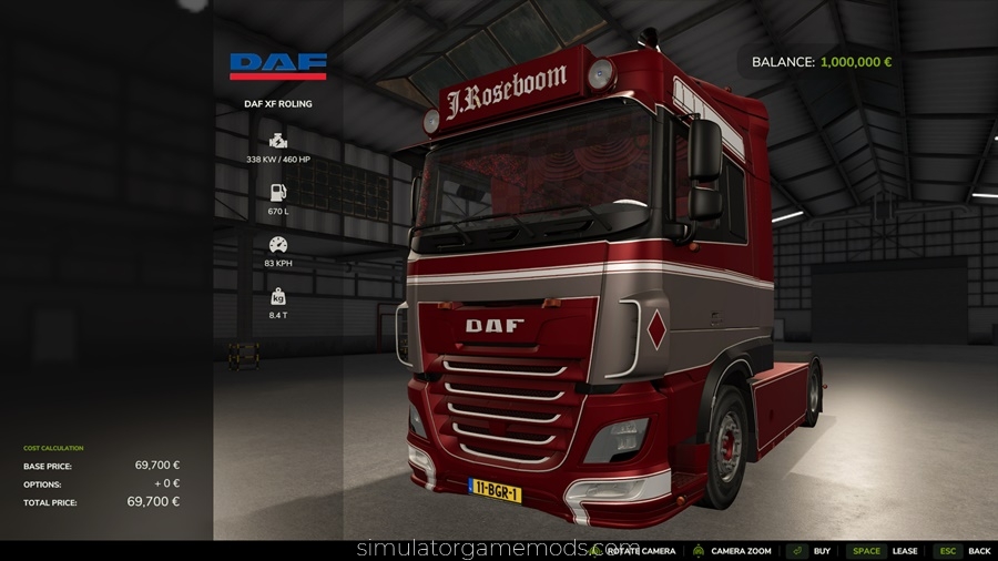 FS25 - DAF XF 106 J.Roseboom