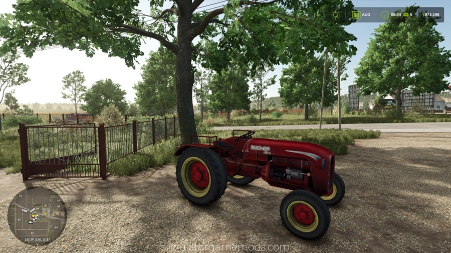 FS25 - Placeable Decoration Bucher D4000 Tractor