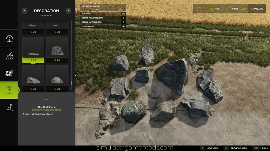 FS25 - Decorative Rocks Pack