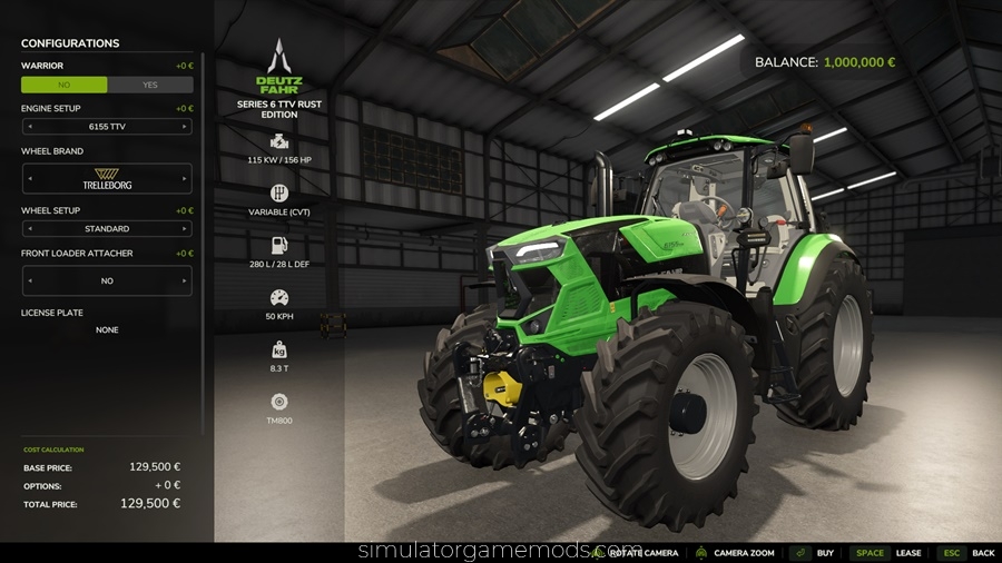 FS25 - Deutz-Fahr Series 6 TTV Rust Edition