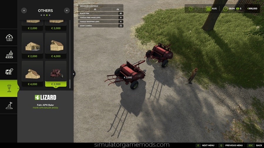FS25 - Placeable Decoration Fahr APN Baler