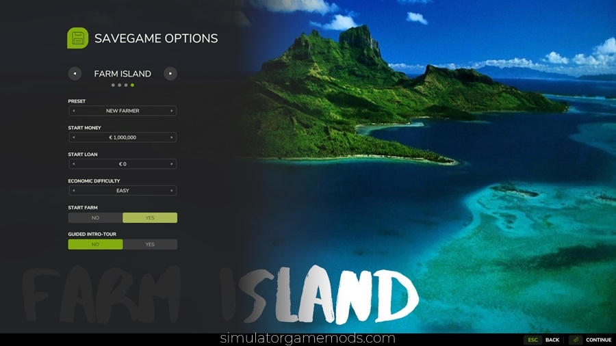 FS25 - Farm Island Map Loading Screen