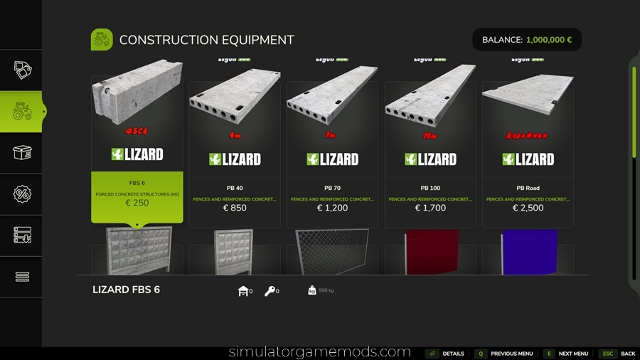 FS25 - Fences and Reinforced Concrete Structures
