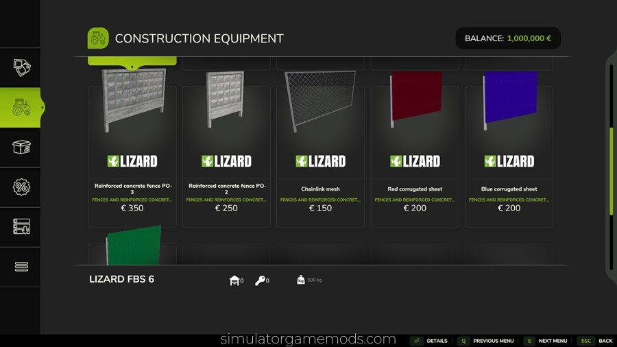 FS25 - Fences and Reinforced Concrete Structures