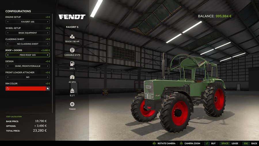 FS25 - Fendt Favorit S Tractor