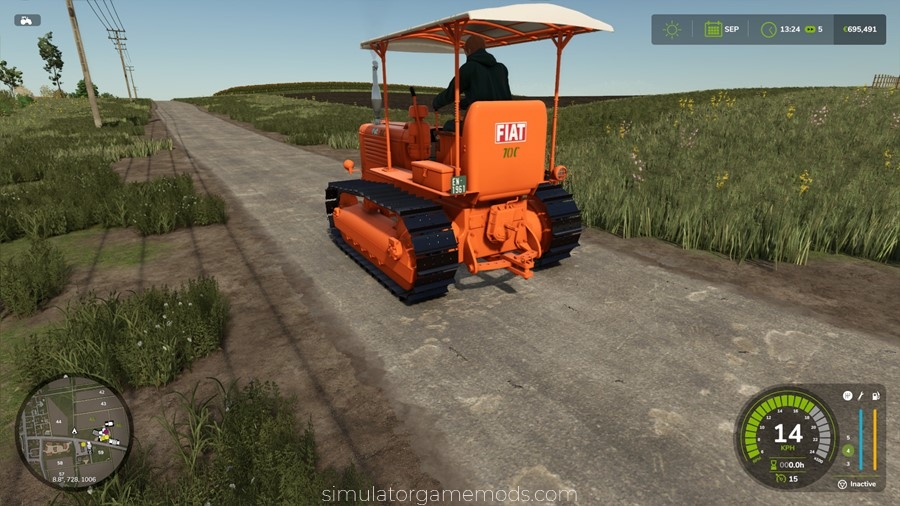 FS25 - Fiat 70c Crawler Tractor