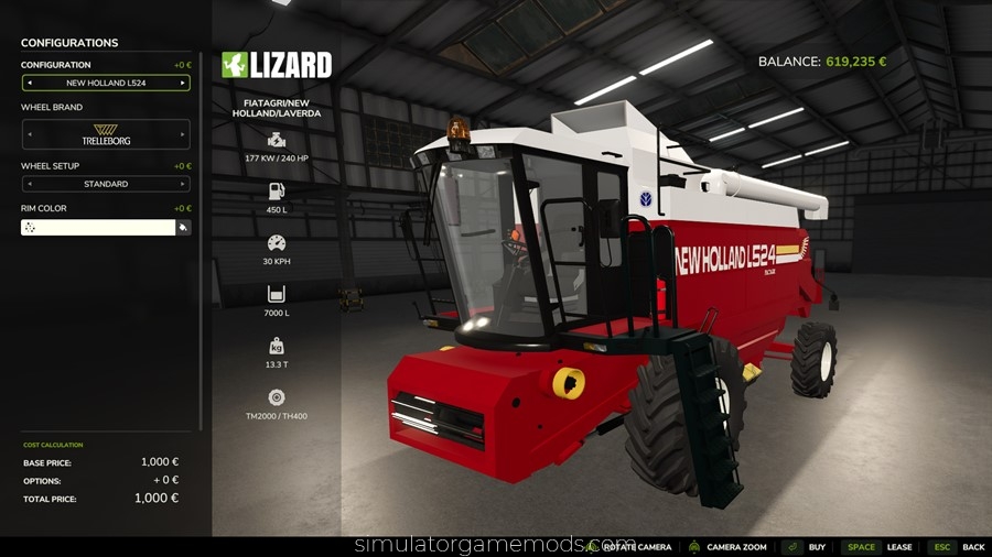 FS25 - Fiat / NH / Laverda (Tracks Version) Harvester Pack