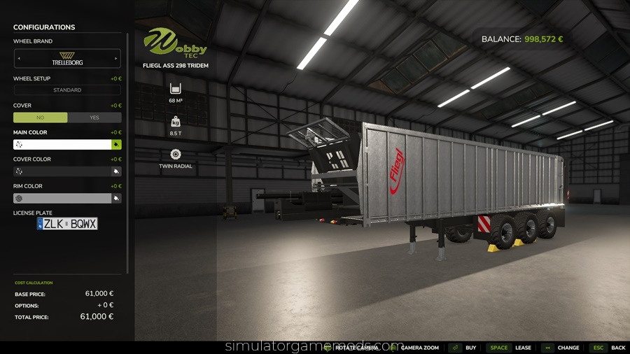 FS25 - Fliegl Ass 298 Trailer