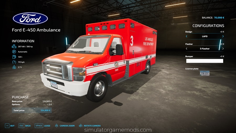 FS22 - Ford E-450 Ambulance