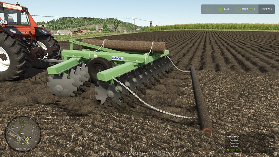 FS25 - Grade Tatu Gaicr 300 24×28 Plow mod
