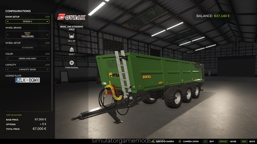 FS25 - Gyrax BMXL Trailer Pack