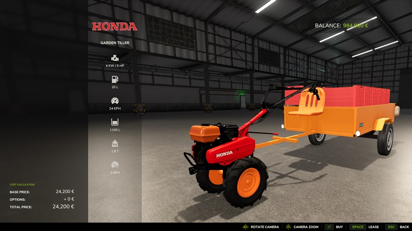 FS25 - Honda Garden Tiller