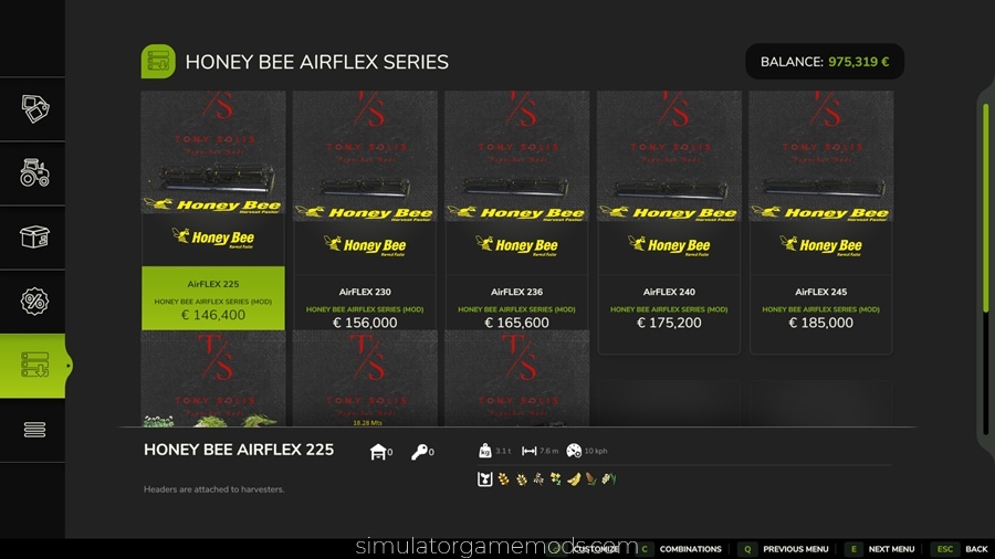 FS25 - Honey Bee AirFLEX Series Cutter