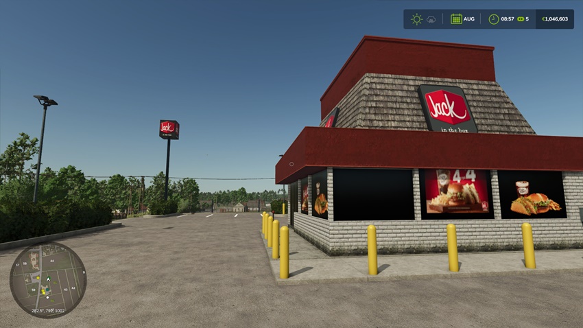 FS25 - Jack In The Box Decoration Fast-Food Restourat
