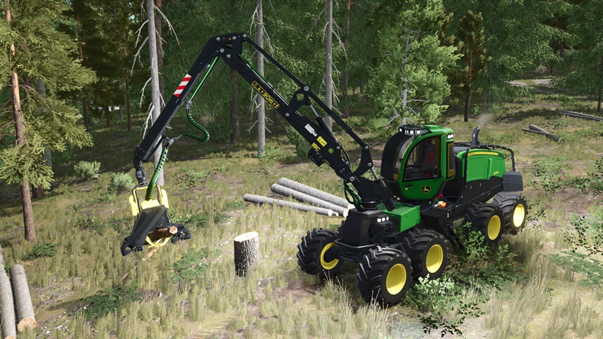 FS25 - John Deere 1270G Forestry Harvester Pack
