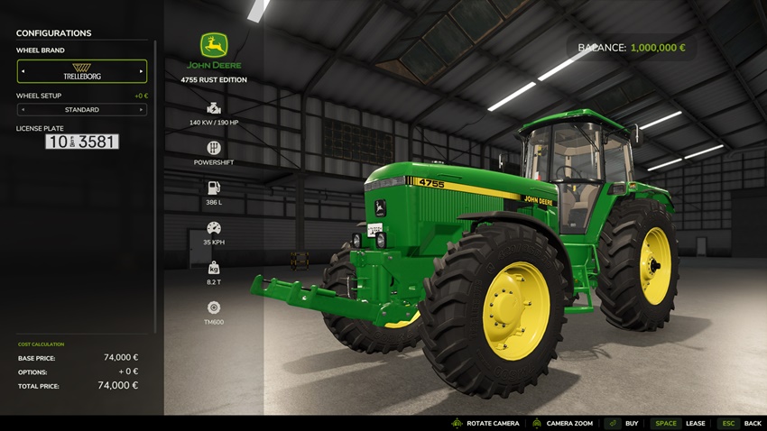 FS25 - John Deere 4755 Rust Edition