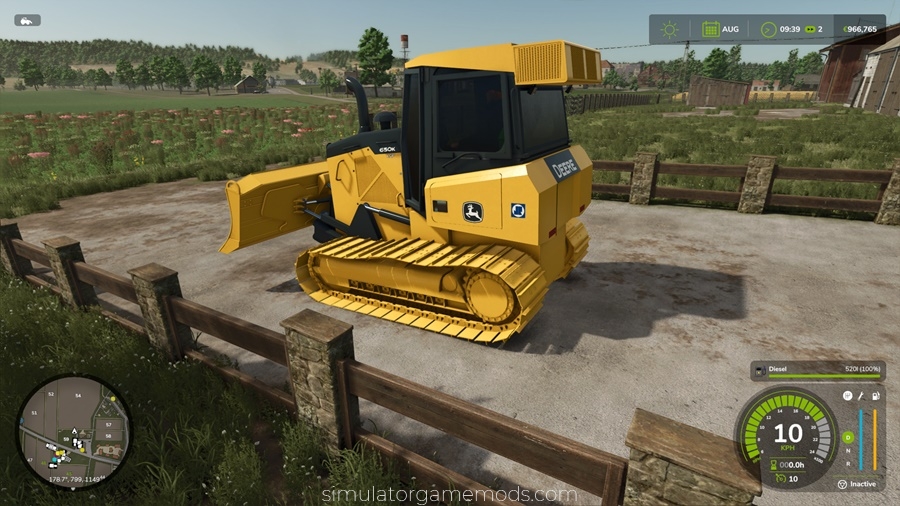 FS25 - John Deere 650K Bulldozer Mod