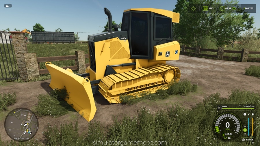 FS25 - John Deere 650K Bulldozer Mod
