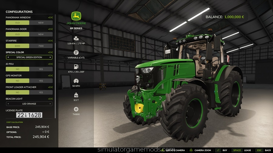 FS25 - John Deere 6R Tractor